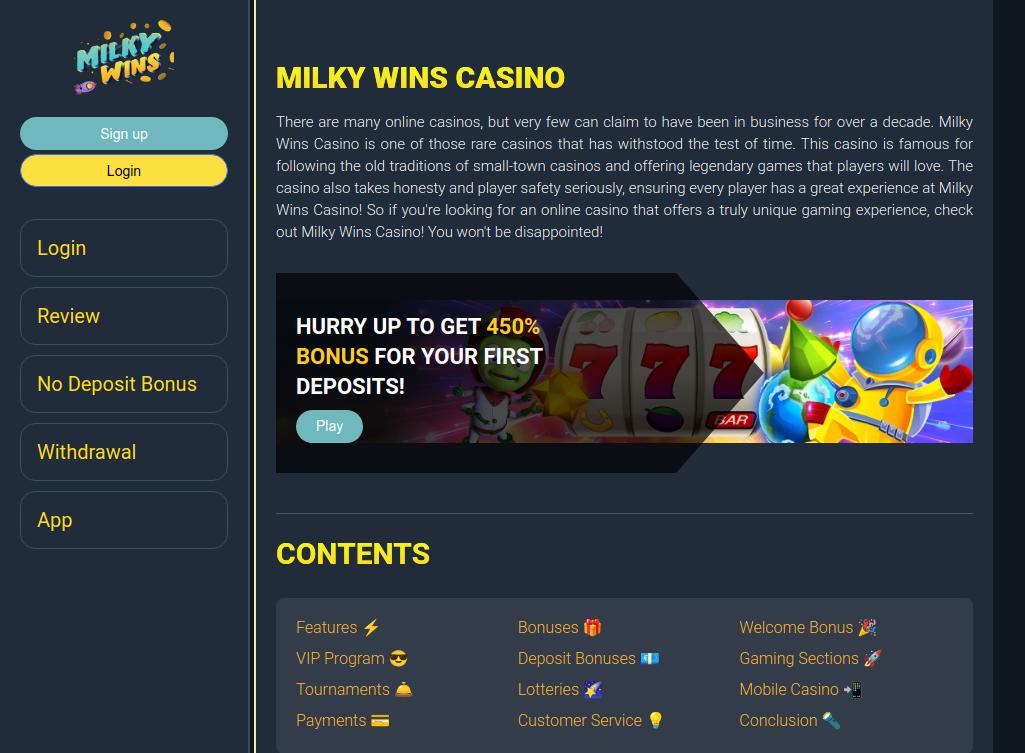 Discover the Best Gaming Experience at Milky Wins Casino & Sportsbook Discover the Best Gaming Experience at Milky Wins Casino & Sportsbook